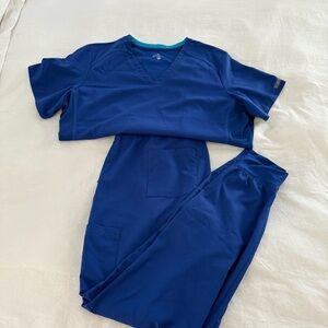 Med Couture Touch Jogger Scrub Set- Royal Blue